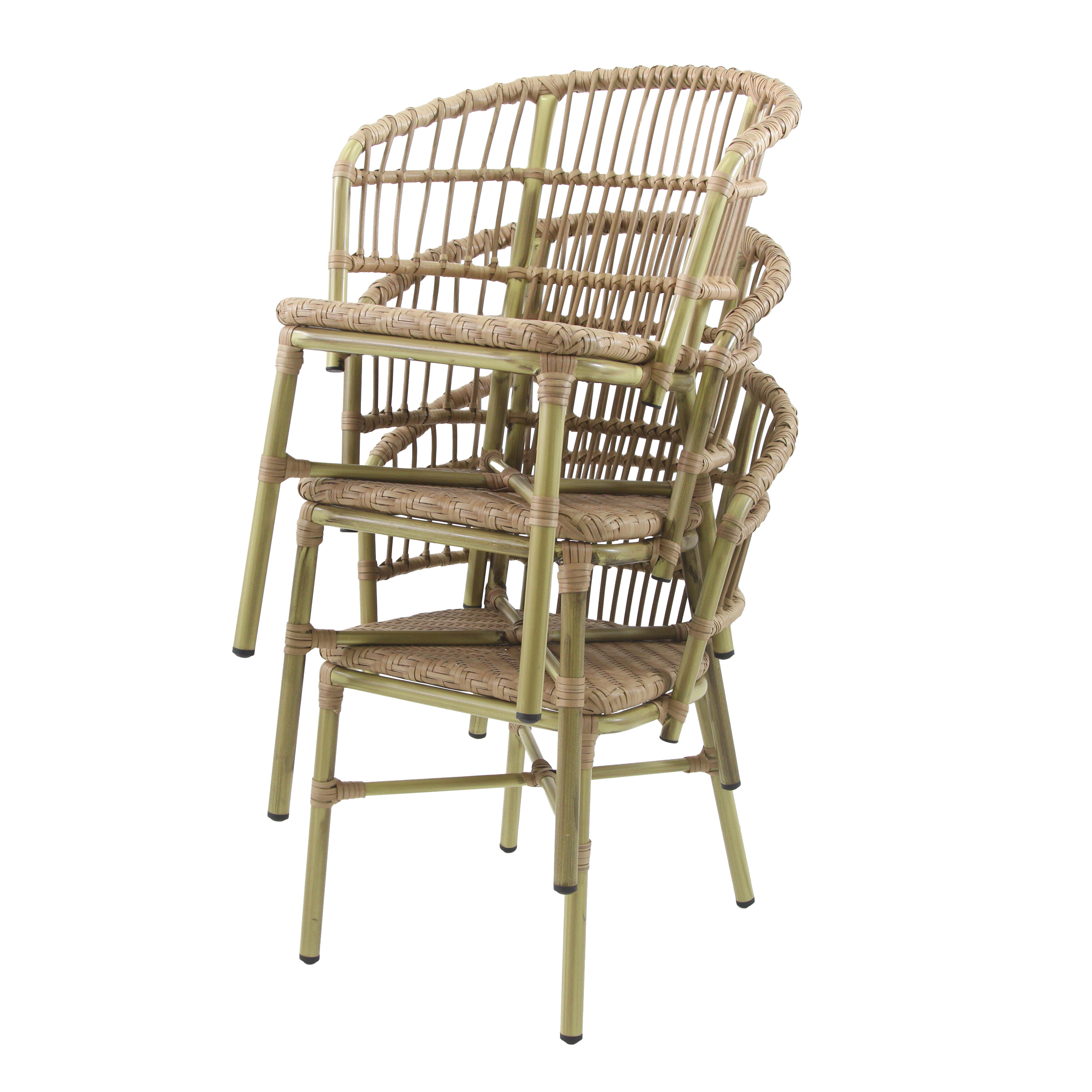 Stuhl Cunno Bistro Rotan Bamboo-natural