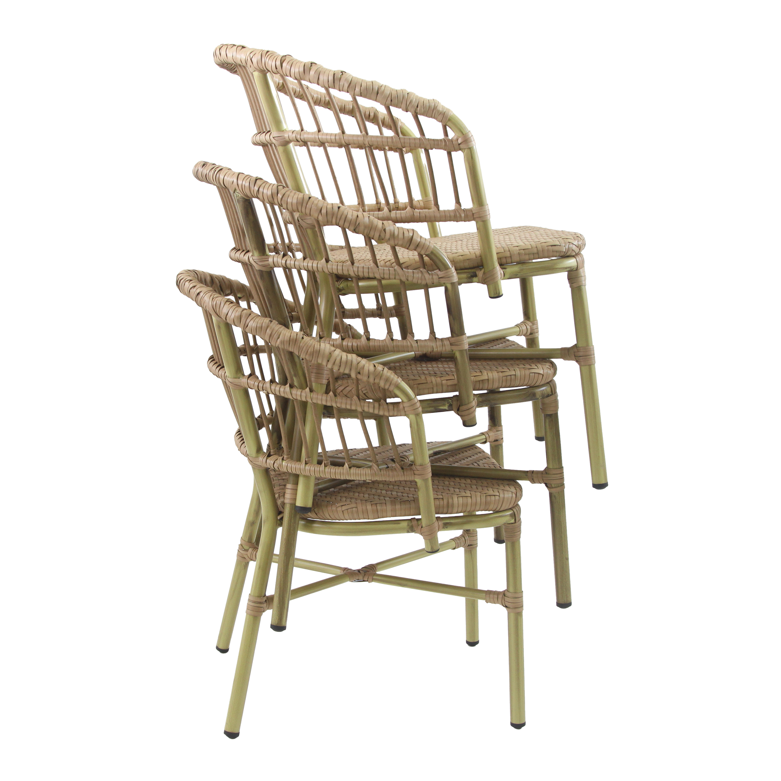 Stuhl Cunno Bistro Rotan Bamboo-natural